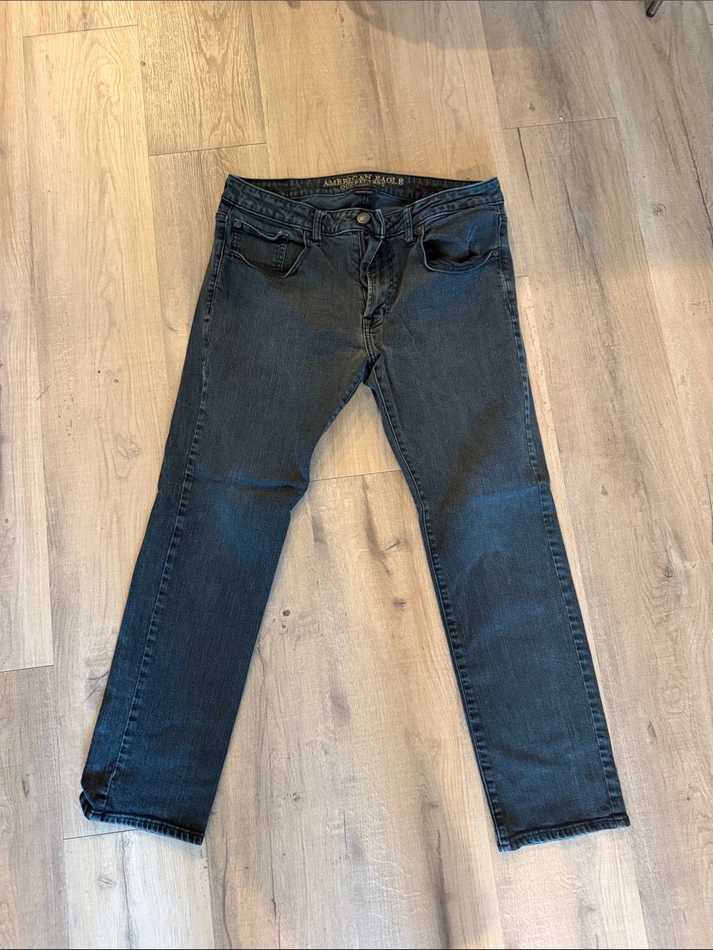 American Eagle Outfitters Men’s Black Slim Straight Jeans